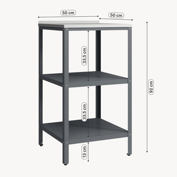 Outdoor Standregal Bolognano 92x50x50 cm [casa.pro]
