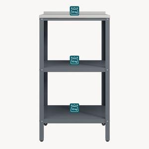 Outdoor Standregal Bolognano 92x50x50 cm [casa.pro]