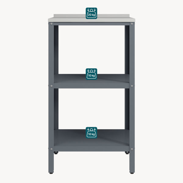 Outdoor Standregal Bolognano 92x50x50 cm [casa.pro]
