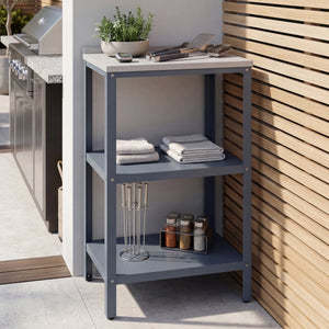 Outdoor Standregal Bolognano 92x50x50 cm [casa.pro]