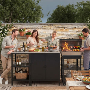 Outdoor Standregal Bolognano 92x50x50 cm [casa.pro]