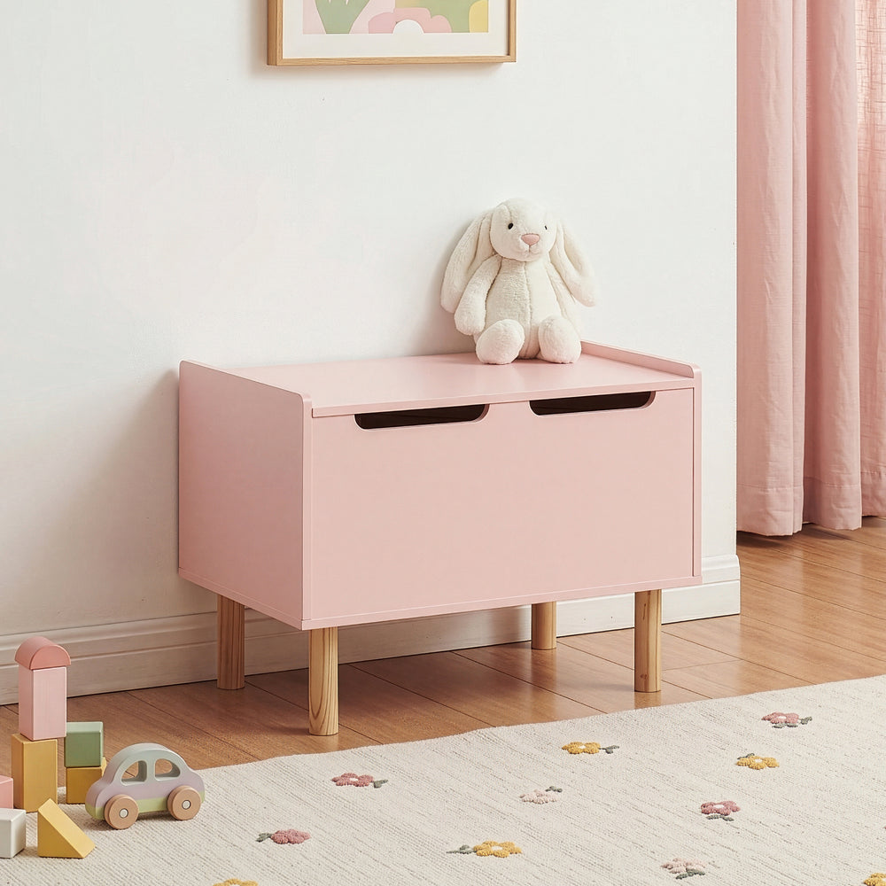 Spielzeugkiste Virer 60x40x45 cm Rosa [en.casa]