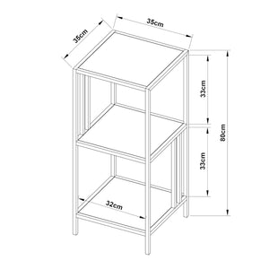 Standregal Kumlinge 35x35x80cm in versch. Farben [en.casa]