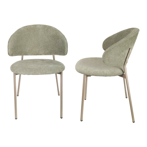 Esszimmerstuhlset Lipis Textil Grün im Set [en.casa]