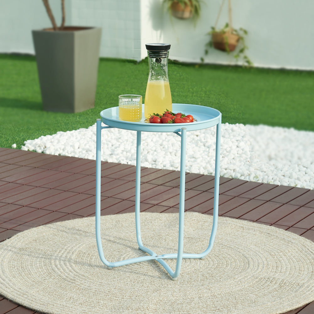 Tabletttisch Sandefjord Stahl [en.casa]