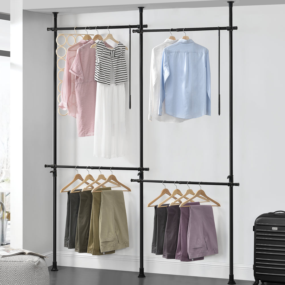 Teleskopgarderobe Kemi [en.casa] - premiumXL