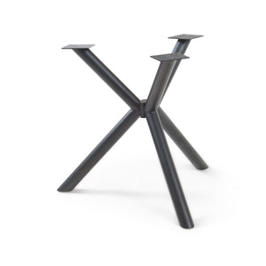 Tischgestell Viserinna Stahl 94,5x94,5x73 cm Schwarz [en.casa] - premiumXL