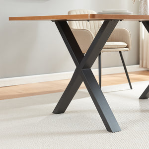 Tischgestell 2er Set Greith Schwarz [en.casa]