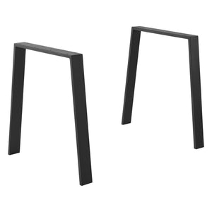 Tischgestell Kraftisried 2er Set 55/70x72cm Stahl Schwarz [en.casa] - premiumXL