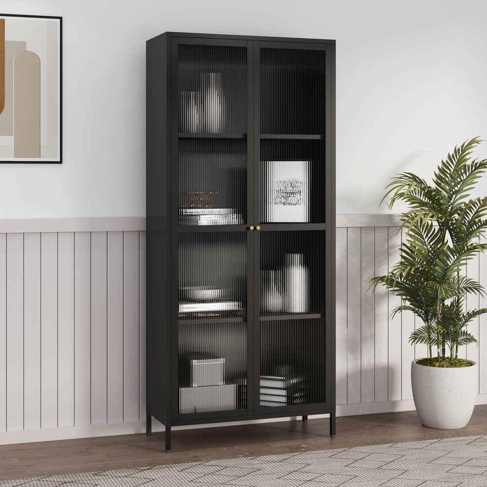 Vitrinenschrank Säkylä [en.casa]