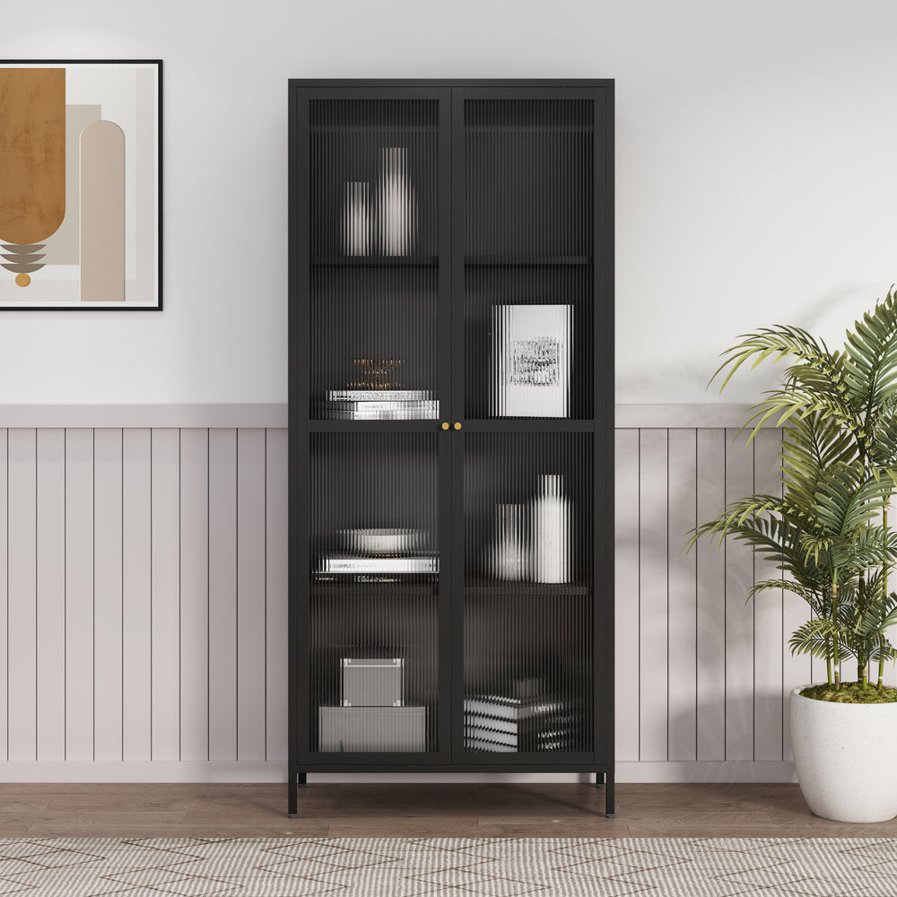 Vitrinenschrank Säkylä [en.casa]