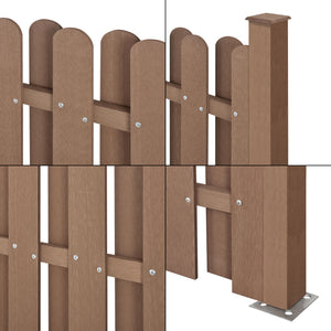 WPC Gartenzaun 185x193 cm [neu.holz]
