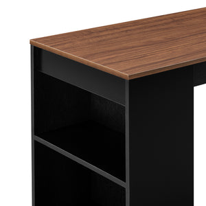 Bartisch Kouvola mit 3 Fächern 110x50x103 cm in versch. Farben [en.casa]