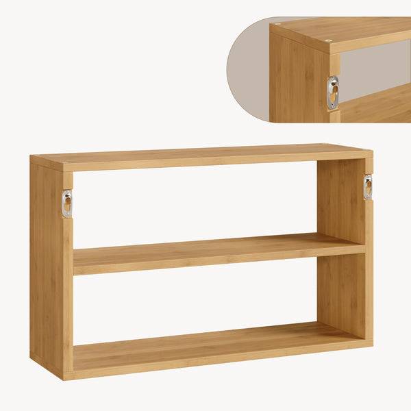 Wandregal Gol 50x15x30 cm Bambus [en.casa]