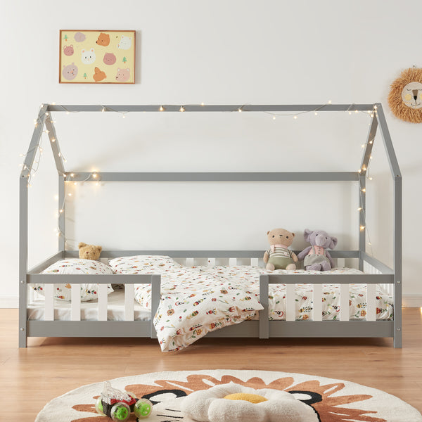 Kinderbett Sisimiut mit Matratze [en.casa]