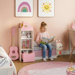 Kindersitzbank mit Regal Vipsali [en.casa]