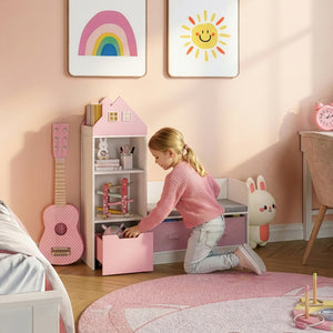 Kindersitzbank mit Regal Vipsali [en.casa]