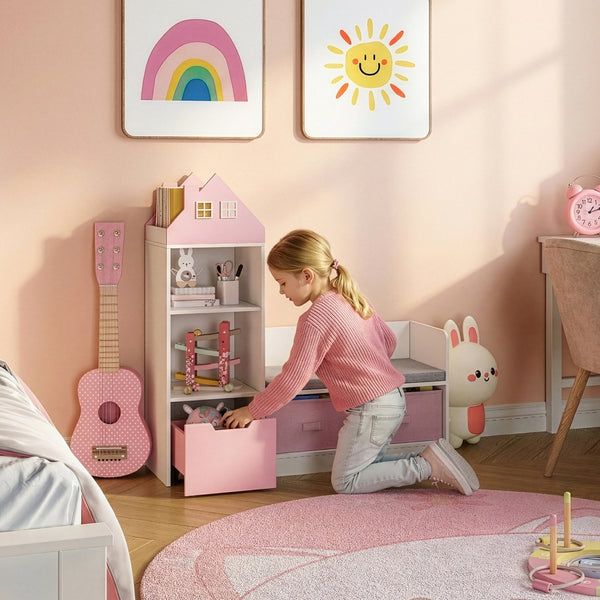 Kindersitzbank mit Regal Vipsali [en.casa]