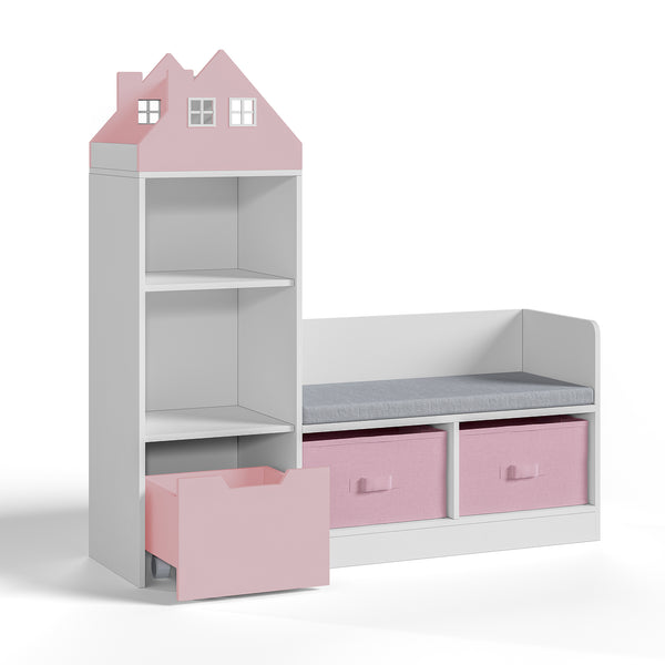 Kindersitzbank mit Regal Vipsali [en.casa]