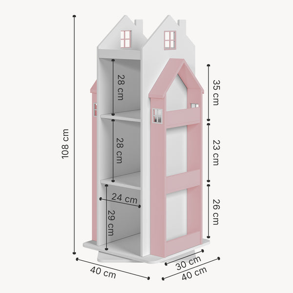 Drehbares Kinderregal Vipsali 108x40x40 cm [en.casa]