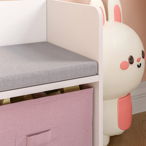 Kindersitzbank mit Regal Vipsali [en.casa]