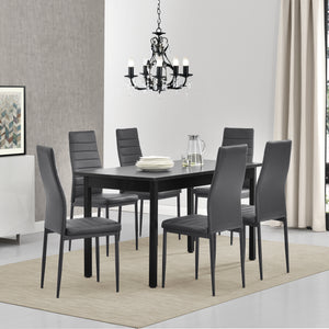 Essgruppe Bjerkvik (Set, 7-tlg) 140x60 cm in versch. Farben [en.casa]